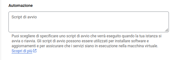 Script di avvio