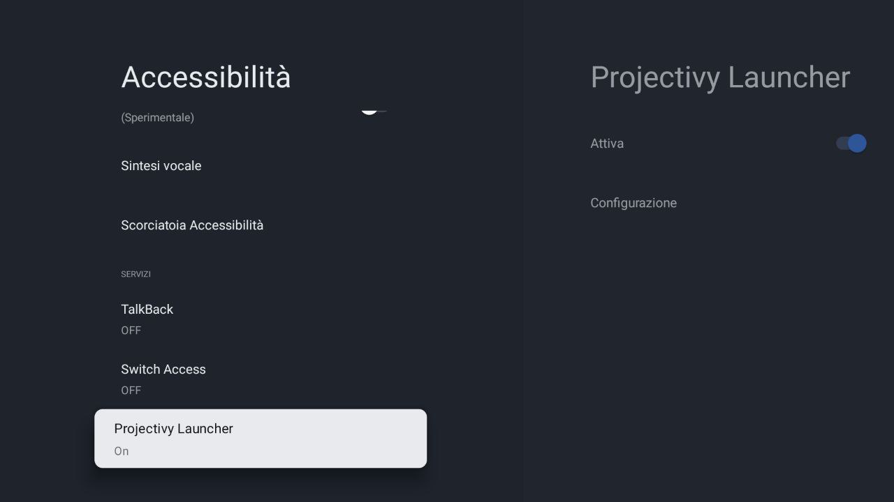 Accessibilità app