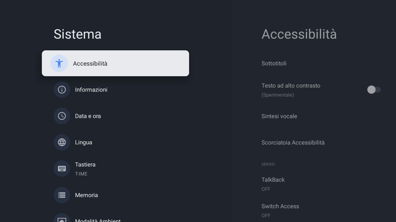 Accessibilità